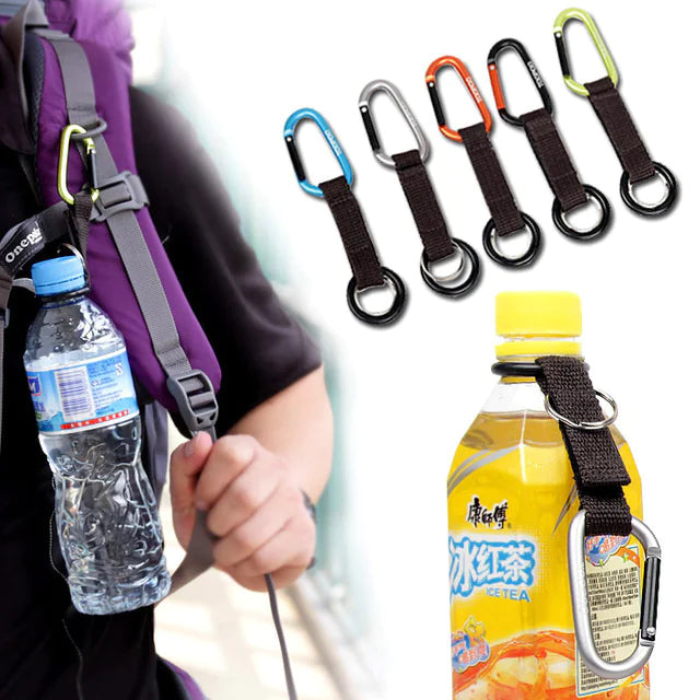 Aluminum Alloy Strap Water Bottle Quick Hook Carabiner